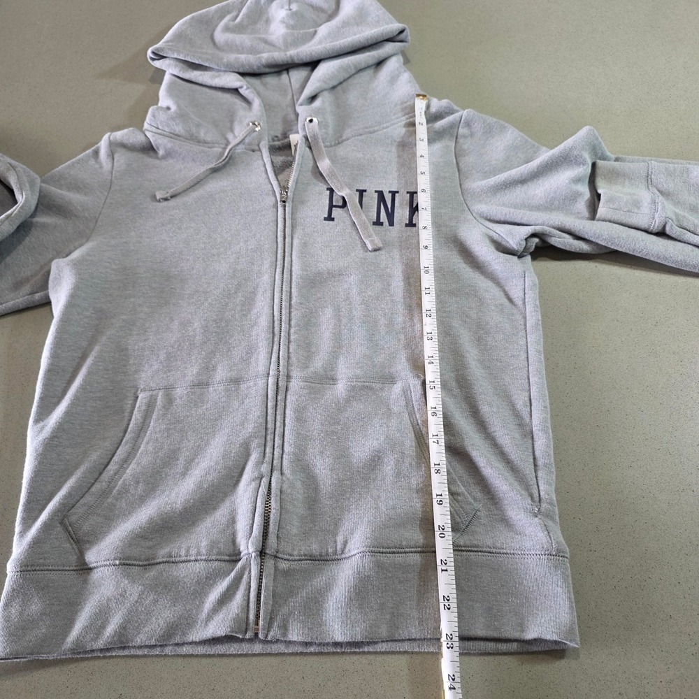 Victoria's Secret PINK NFL Dallas Cowboys Gray Full Zip Hoodie Sweatshirt Medium - Picture 7 of 13
